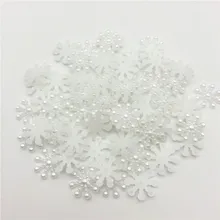 for Christmas Decor Clear AB Hair Bows Scrapbooking,Crafts Acrylic etc. 25mm Ornaments Snowflake Embellishments Flatback 8pc
