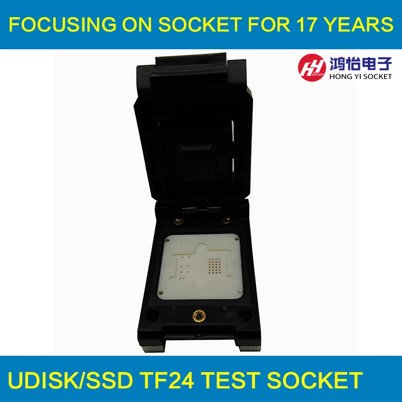 

TF24 to DIP48 Pogo Pin Test Socket Flash Chip Adapter TF Clamshell Pin Test Socket TF card socket