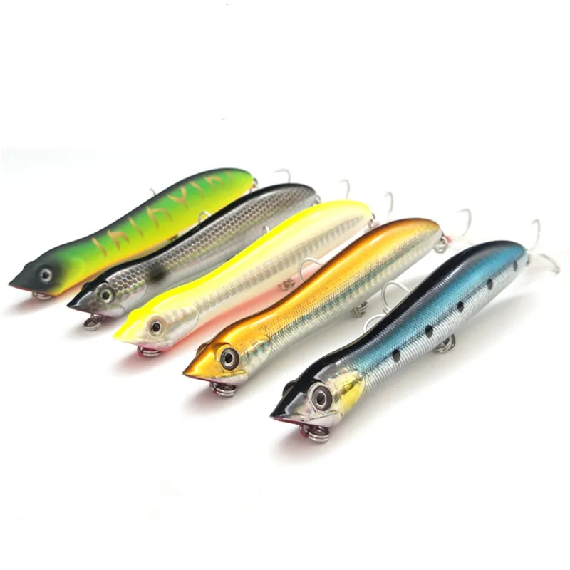 

Ufishing Snake Head Fishing Lure 12cm 19g Popper Bait 1Piece/Lot Top Water Hard Lure Good Swimming Isca Artificial Baits