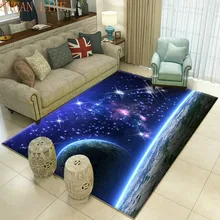 Современные 3D мечта Эстетическая звезда художественный ковер гостиная чай прикроватный столик спальня пространство ковры Луна татепы детская к