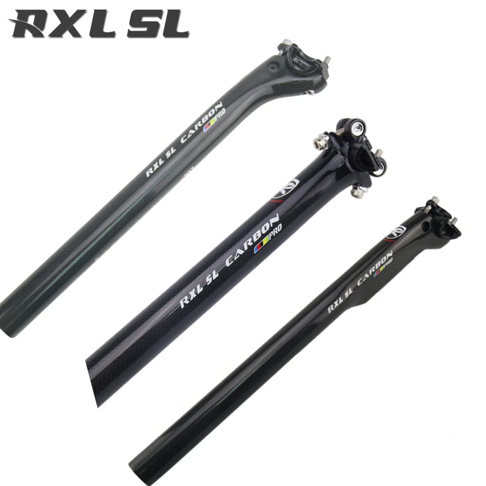 RXL SL BicycleSeat Post Carbon MTB  27.230.831.6mm 3K Glossy 350400mm Black Ultralight Full Carbon Fibre Bike Seatpost 25 (6)