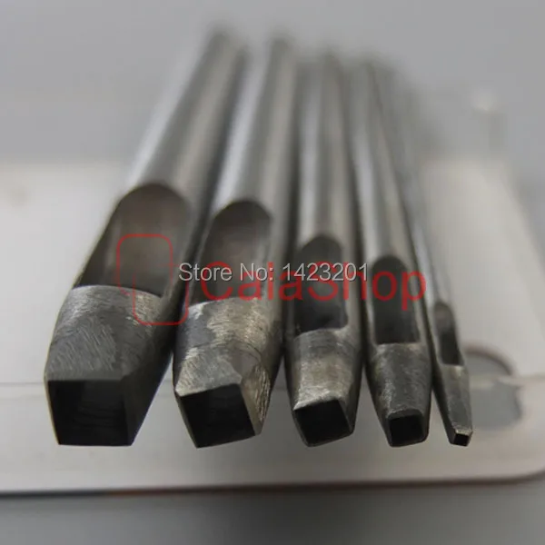 Square top leather punch
