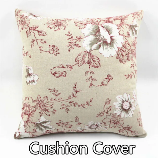 Полиэстер Лен башня листья цветок напечатанный стул в стиле ретро подушка для дивана наволочка для домашнего декора кровать подушка на заказ 40 45 50 60 70 - Цвет: G