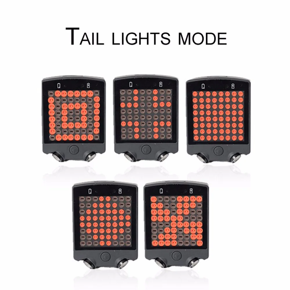 

Bicycle Wireless Remote Control Cornering Lamp USB Rechargeable Induction Bike Tail Light LED Laser Safety Warning Rear Light