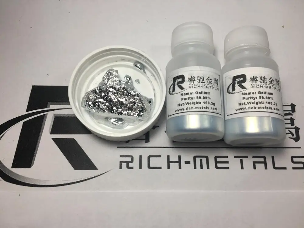 Галлий Металл 99.99% чистый 200 г Changsha Rich Metals|gallium metal|net netmetal net |