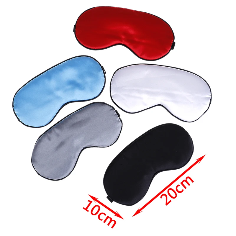 Natural Sleeping Eye Mask Eyeshade Cover Shade Eye Patch Women Men Soft Charmeuse Silk Travel Eyepatch Sleep Mask