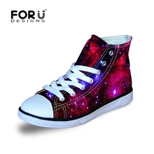 Forudesigns/Детская спортивная обувь Обувь для мальчиков Обувь для девочек для детей, идущих Велоспорт Бег Туманность pringting Кружево-Up Sneaker Обувь открытый