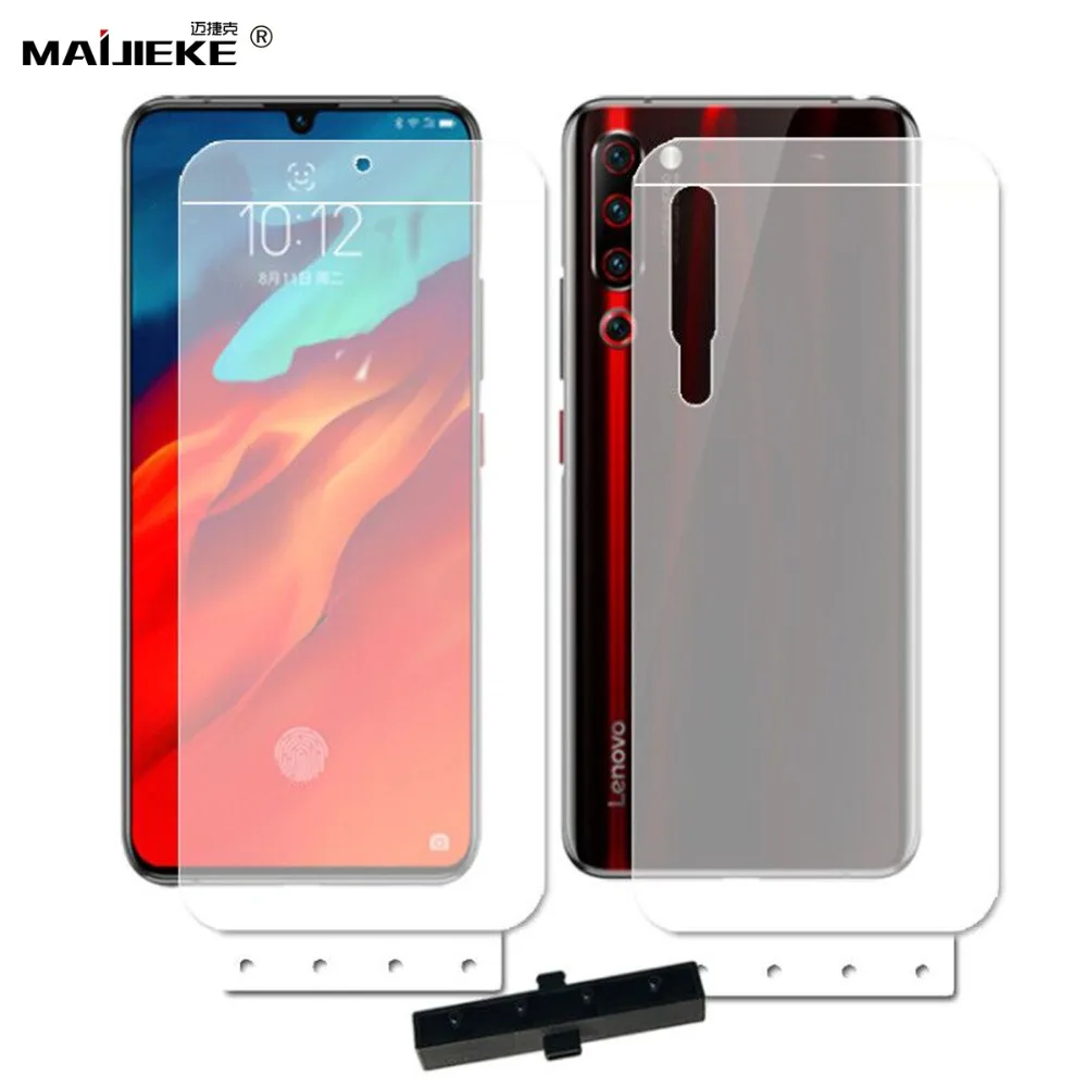 

2PCS 6D Front Back Hydrogel Film for LENOVO Z6 pro Full Coverage Soft TPU Screen Protector Self-healing Nano Protective Film