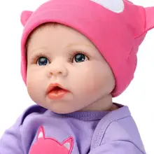 55 см Высокое качество силикона Reborn Baby Doll игрушки реалистичные реальные для новорожденных девочек младенцев малышей игрушки подарки на день рождения подарок для ребенка