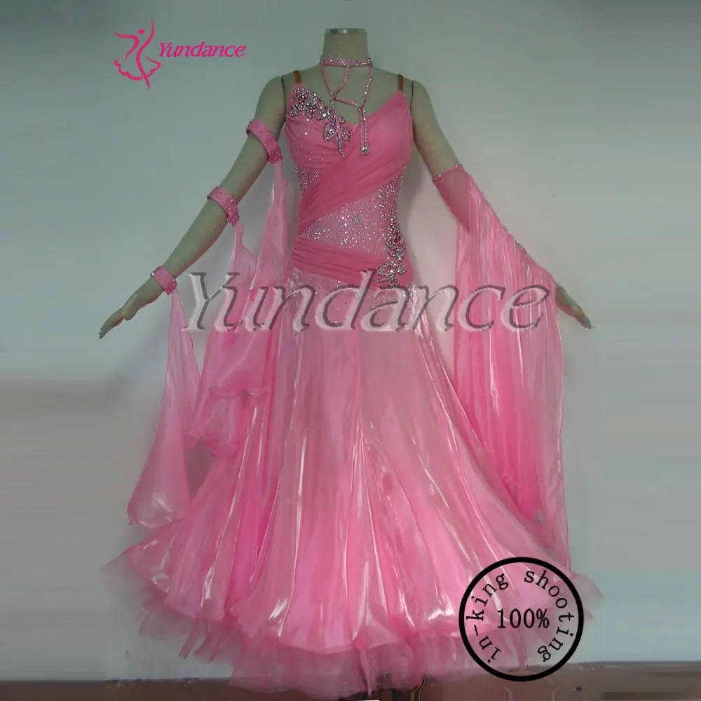 Beautiful Pink Fancy Woman's Ballroom Dance Dress Performance B 11442