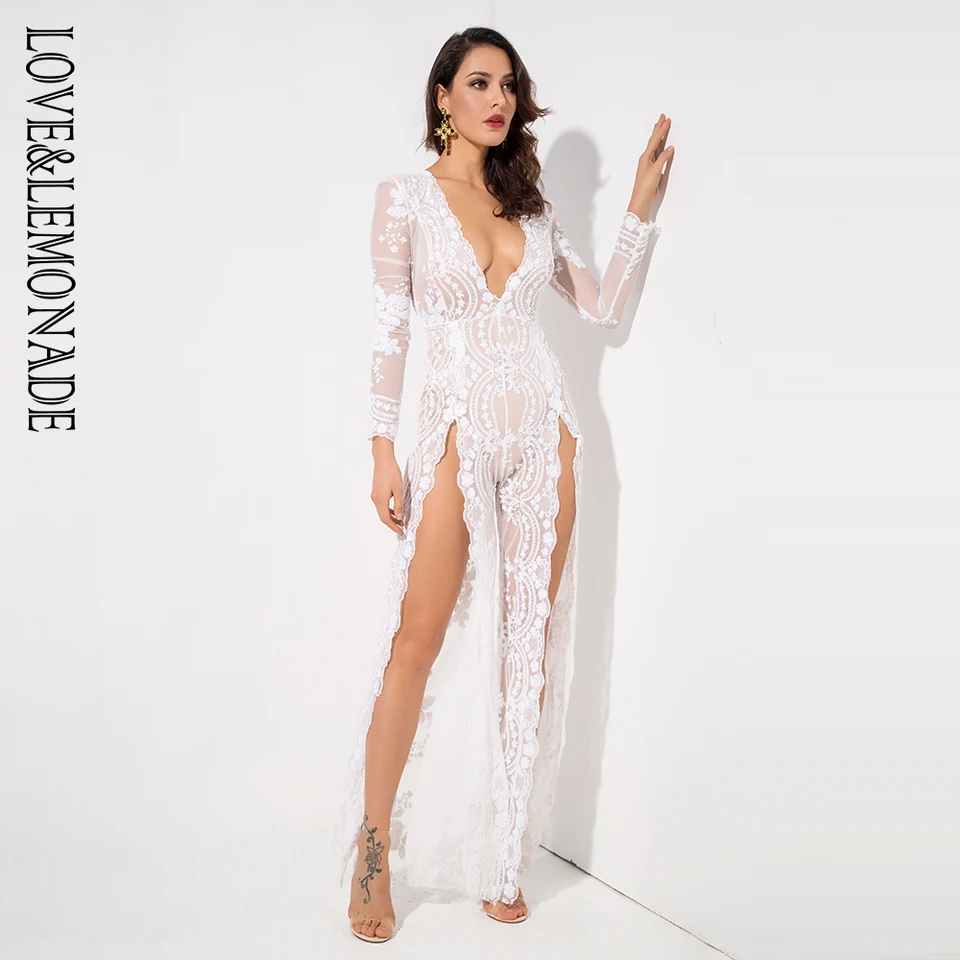 white flower jumpsuit