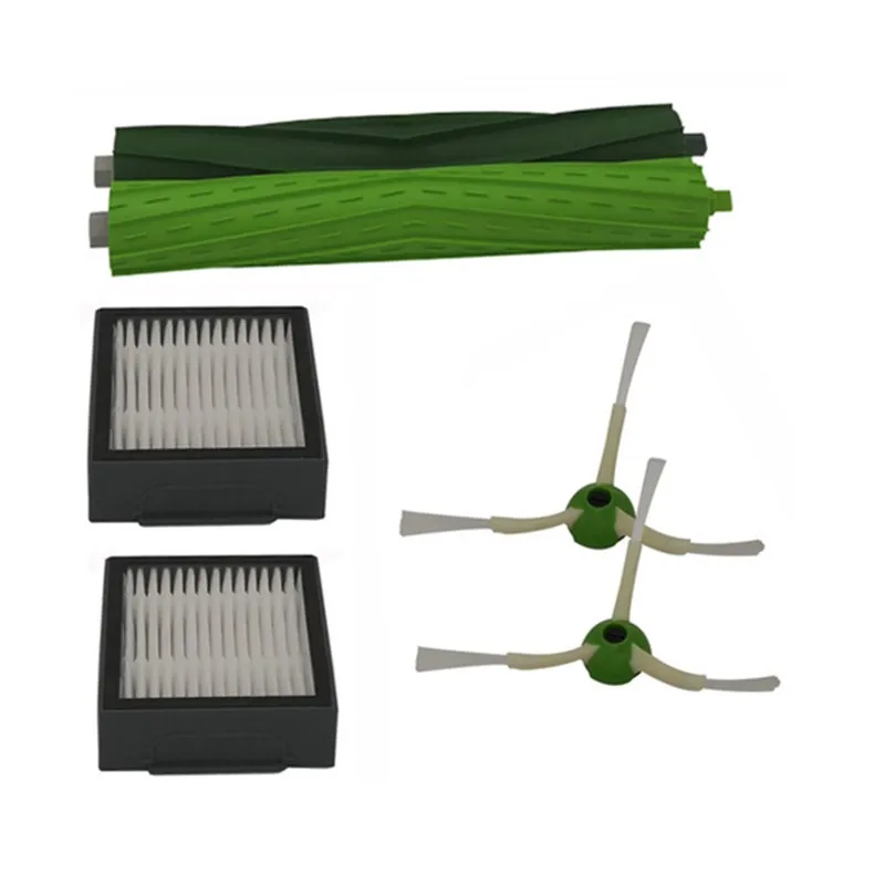 Main Brush & Hepa Filter & Side Brush Kit For Irobot Roomba E5 E6 I7 I