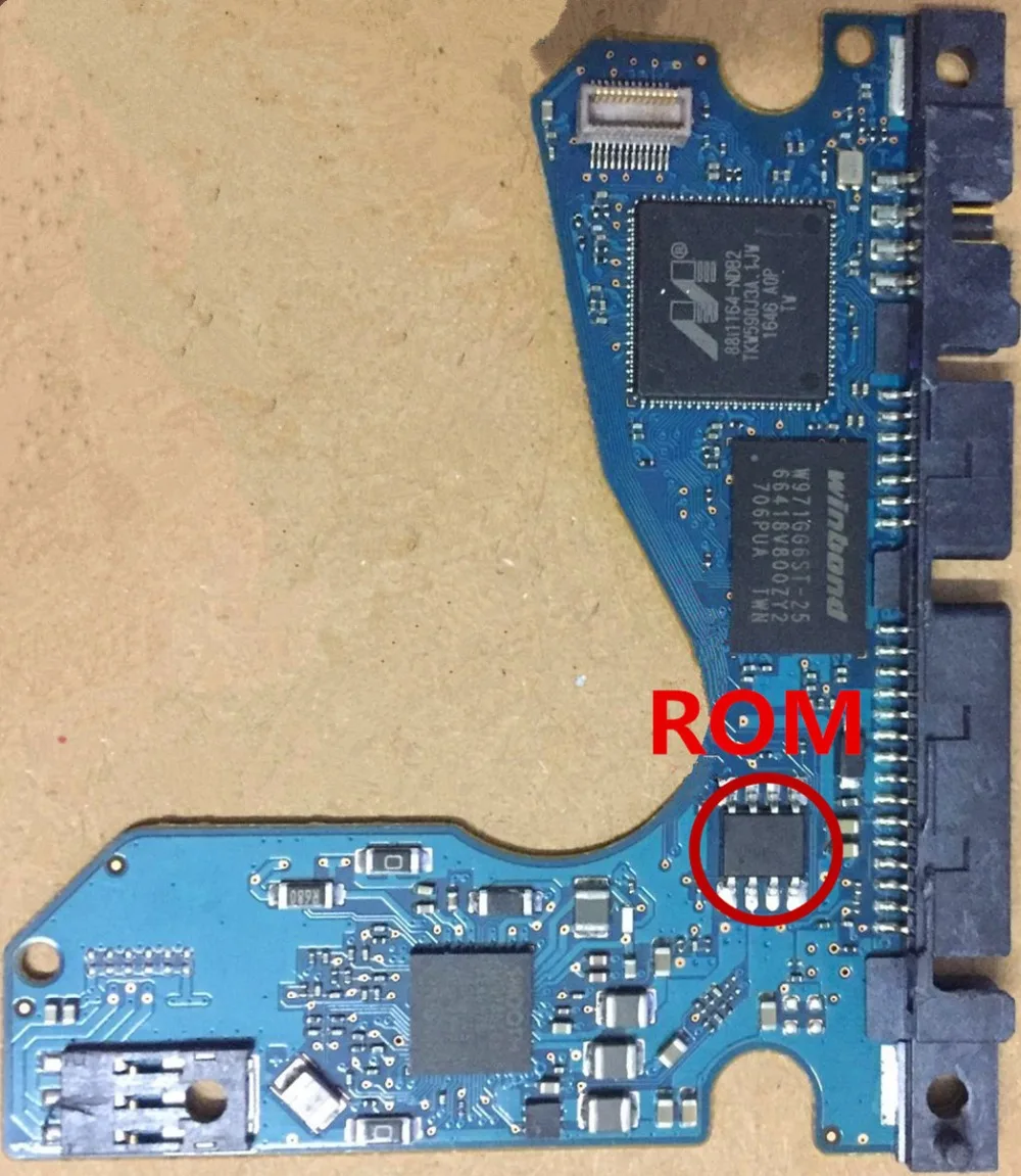 

Seagate HDD PCB Logic Board / 100809471 REVA / 1384 B , 5169 D / ST1000LM035 , ST2000LM007 , ST500LM030