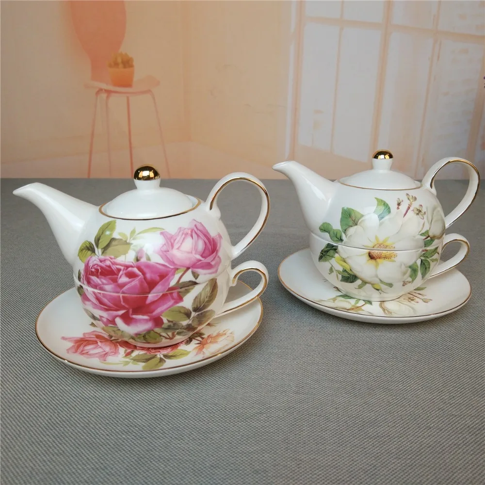 European Style Luxury Teaset including Teapot 330ML, Cup 210ML, Saucer