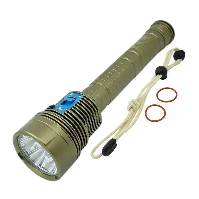 

Tactical Military 15000 Lumen LED Flashlight Diving Lamp Waterproof Video Led XM-L2 U2 High Power Spearfishing Torch Equipment