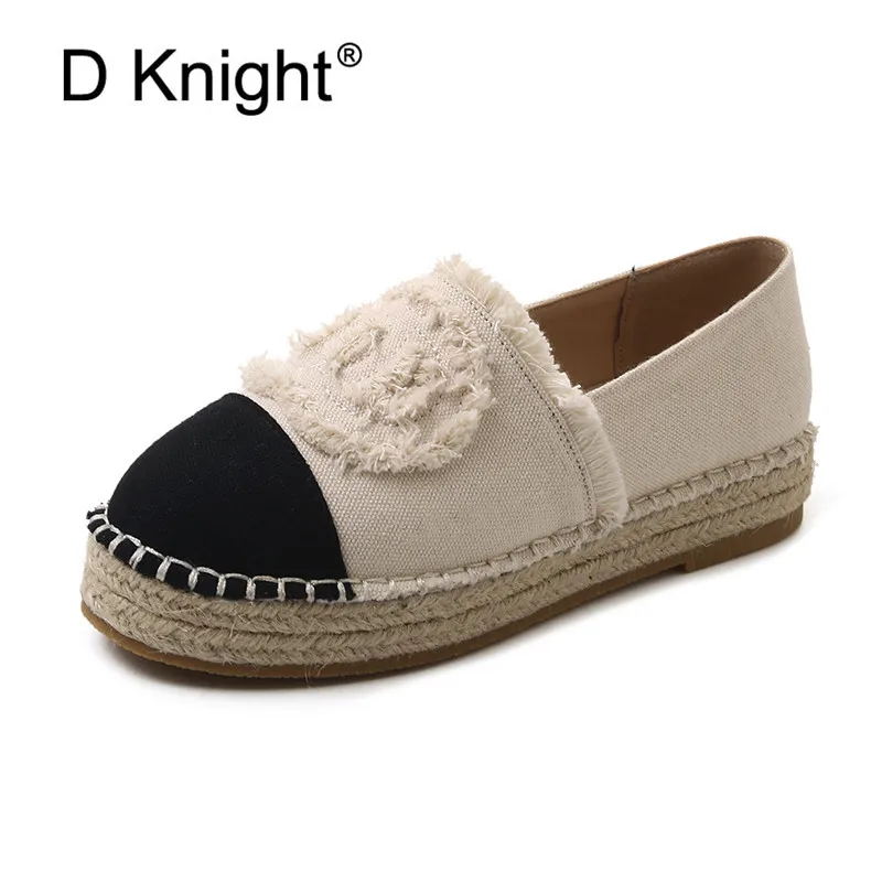 

Women Espadrilles Straw Fisherman Shoes Flat Bottom Hemp Rope Breathable Female Loafers Spring Summer Casual Ladies Canvas Shoes