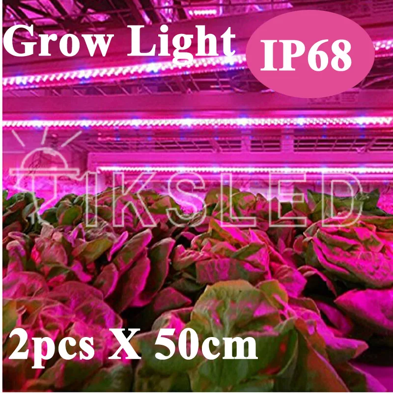 

2pcs Grow LED rigid Strip Light 5:1 5 Red 1 Blue Aquarium Greenhouse Hydroponic Plant Growing Lamp