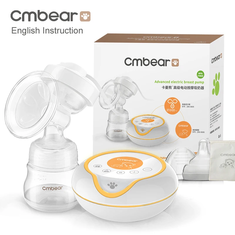 Ceny 2020 duży poziom ssania USB laktator elektryczny karmienie piersią zaawansowane automatyczne masaż elektryczne pompki do piersi butelki dla niemowląt ZRX0606