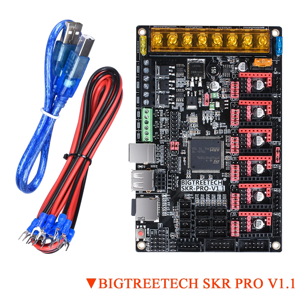 Bigtreetech Skr Pro Placa de Controle para Tmc2208 V1.1 Tmc2130 Uart Spi Upgrade 32 Bit Cnc 3d Placa da Impressora Dupla z -eixo Skr V1.3