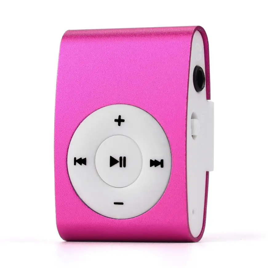 Новый мини USB металлический зажим MP3 плеер ЖК дисплей Экран музыкальный + наушники
