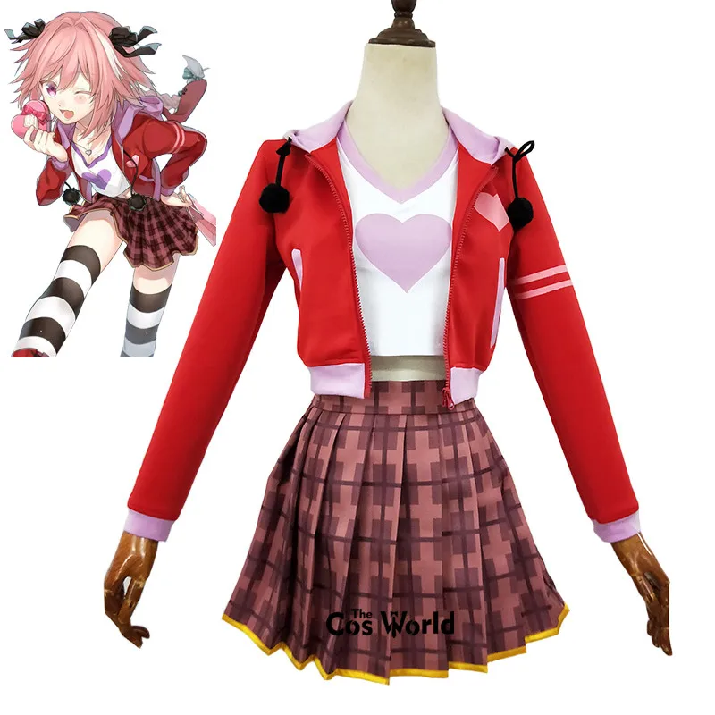Fate Grand Order Apocrypha Rider Astolfo Asutorufo Sportkleding T-shirt Jas Jurk Uniform Outfit Anime Cosplay Kostuums
