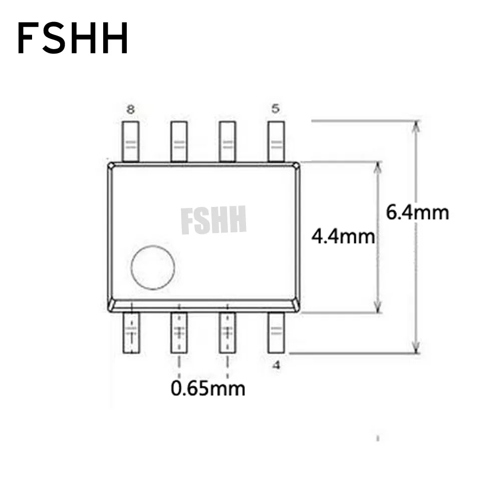 CNV-SSOP8 (28)-DIP adapter TSSOP8/SSOP8-DIP8 IC Test Socket / Programmer adapter foot spacing 0.65mm