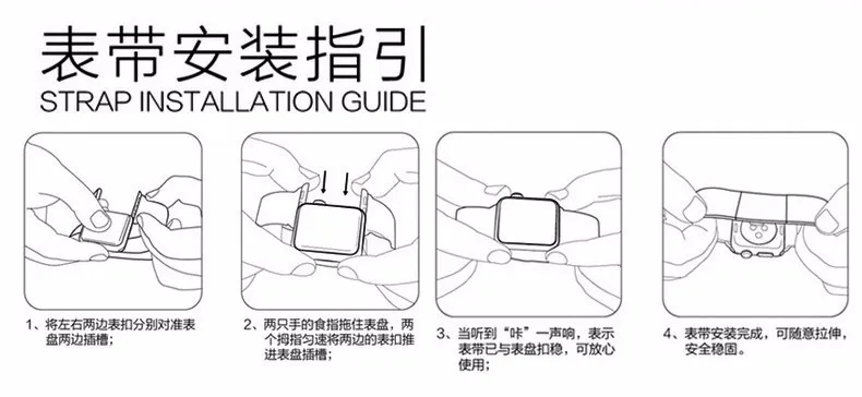 Stainless Steel Bracelet Strap Band For Apple Watch 4 3 2 1 38/40mm 42/44mm Watch Band Replacement For Iwatch 4 3 2 1