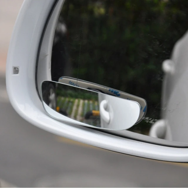 2Pcs Car Mirror 360 Degree Wide Angle Convex Blind Spot Mirror Parking Auto Motorcycle Rear View Adjustable Mirror
