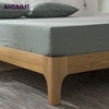 AHSNME 100% Cotton sheets Super Soft parure de lit Cool Summer Simple Army Green Fitted Sheet 90x200/120x200/180x200cm 1