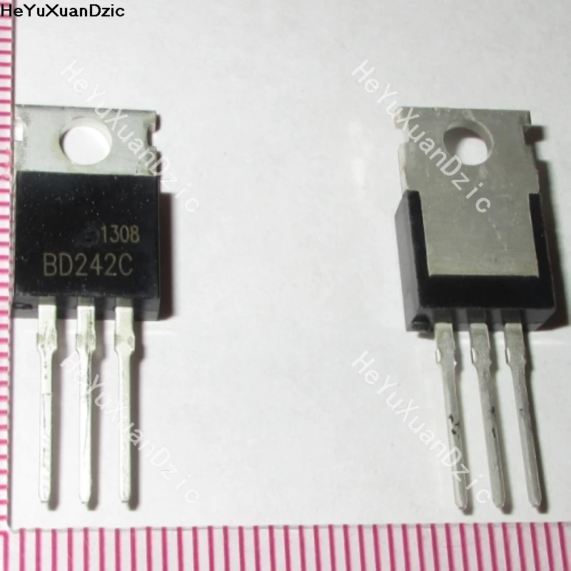 

10Pcs/ lot BD242C BD242 242 TRANS PNP 100V 3A BIPO TO-220 New Original Product