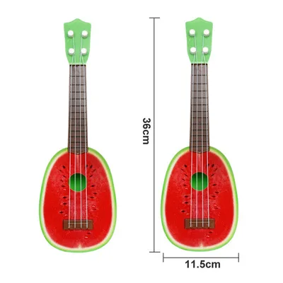 Дети Мини-укулеле 4 струны стиль дети гитара Музыкальные инструменты игрушки для детей музыкальное образование начинающих X'mas подарок - Цвет: Многоцветный