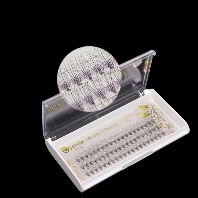 

3D Mink Cluster Eyelash Extensions 180 Knots Individual Eyelash Extension 10pcs in 1 False Eyelashes Makeup Tool Freeshipping
