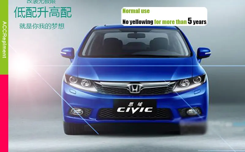 Авто. PRO для Honda Civic головной светильник s парковка 2011- для Honda Civic светодиодный светильник Q5 bi xenon объектив светодиодный светильник для автомобиля