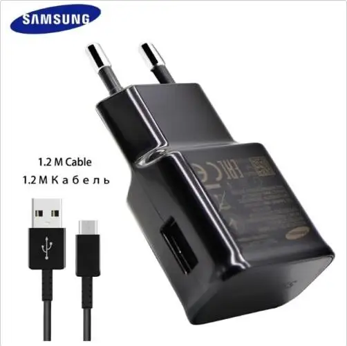 

100% Original Samsung Galaxy S8 S8 +S8 PLUS S10 S10 Plus NOTE 8 Note 9 Adaptive Fast Charger Type C Cable EU PLUG black white
