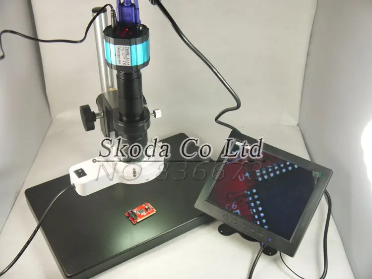 2mp 2 in1 VGA AV цифровой индустрии видео микроскоп Камера комплект + 8 &quottft ЖК дисплей