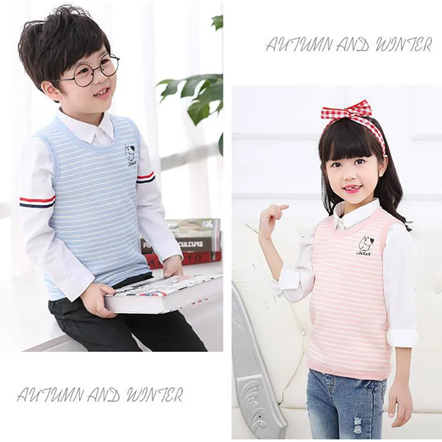 

vest kids winter velvet sleeveless pullover clothes baby girls O-neck spring waistcoat boys outwear jacket 1-9T children vest