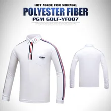 PGM одежда для гольфа Детская футболка с длинными рукавами дышащая влагопоглощающая Высокая тянущаяся Одежда для мальчиков Размер s-xl