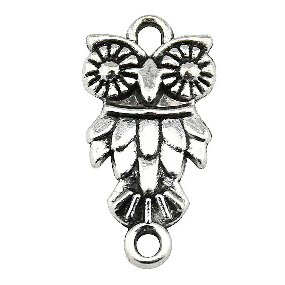 

15pcs Owl Connector Pendant Charm Owl Connector Charm Owl Charms Connector For Jewelry Making DIY Jewelry Accessories 11x21mm
