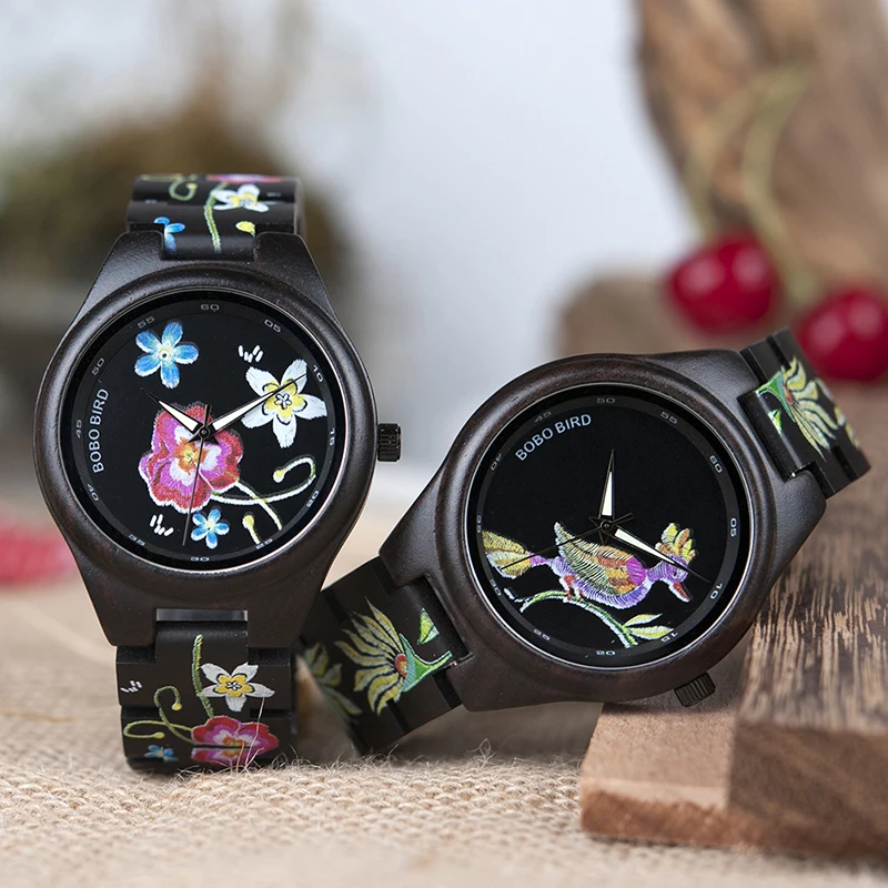 new bobo bird watches for men and women wood watches (9)