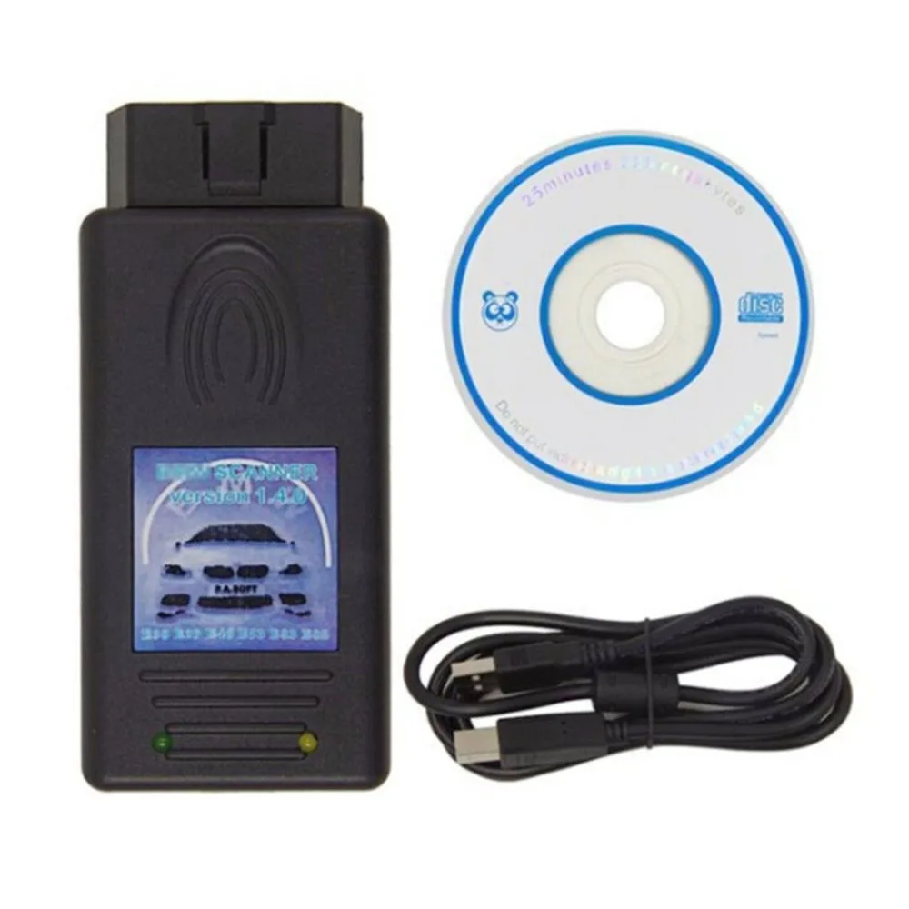 #*Cheap OBD OBDII Scanner 1.4.0 FTDI Chip USB Auto Diagnostic Interface Code Reader Unlock Version For BMW Car Vehicle Repairing Tools