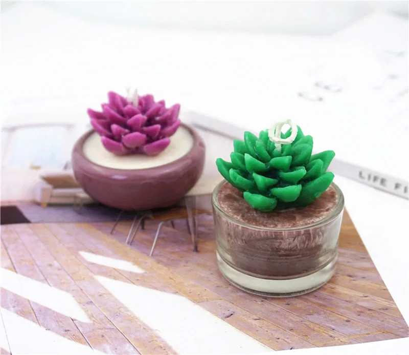 Силиконовые формы для суккулентов кактус DIY ароматический гипс пластырь