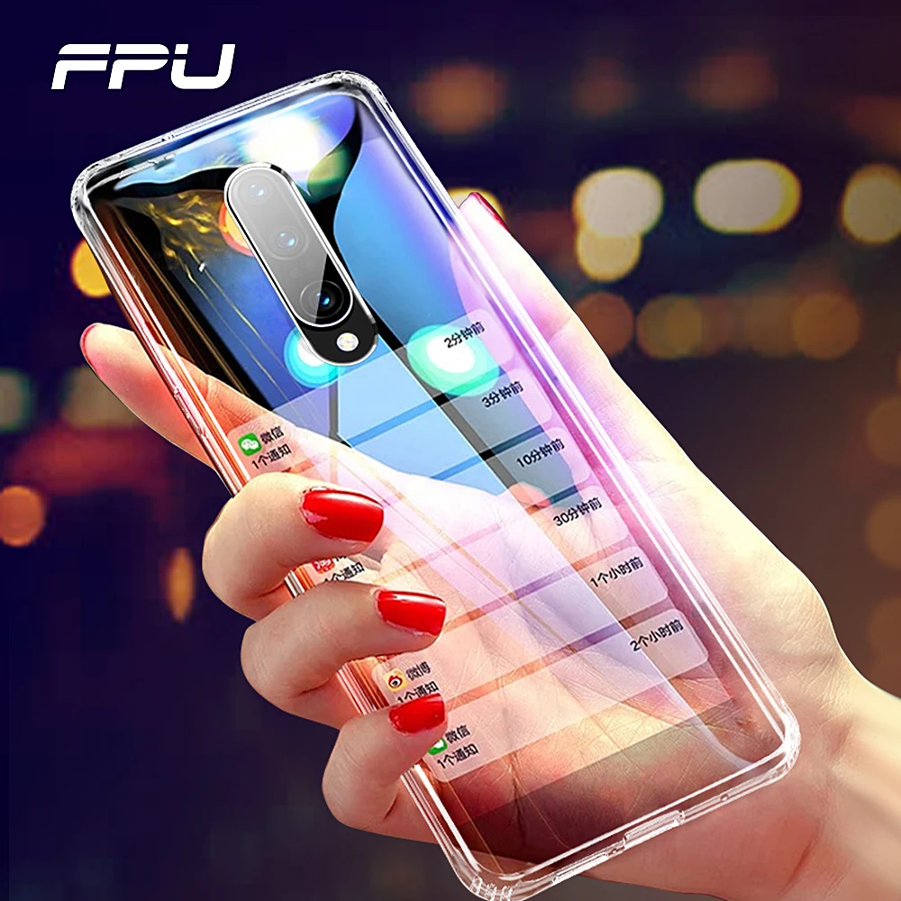 FPU Cases For font b Oneplus b font 6T 6 Transparent Ultra Thin Soft TPU Silicone
