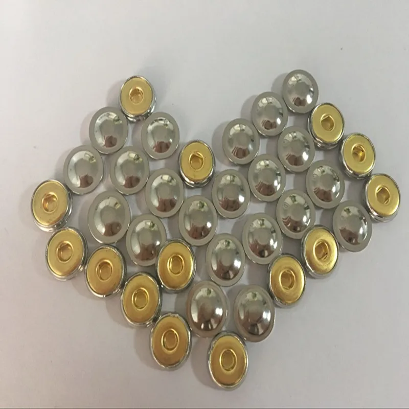 

100pcs/lot Medical ECG Snap Terminal Physiotherapy ECG Machine parts metal stamping snap-fastener metal buckle wire Gold plated