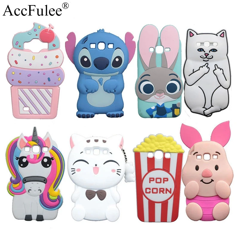 

3D Cute Animals Stitch Silicon Case For Samsung Galaxy S3 Neo+ LTE I9300 I9300i I9305 Cover Rabbit Horse Sulley Cat Phone Bags