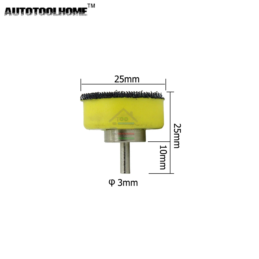 AUTOTOOLHOME 110 шт абразивный инструмент 25 мм 40-600 Смешанная зернистость шлифовальный диск 2,3/3 мм хвостовик шлифовальный Полировка Для Dremel 3000 4000