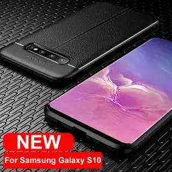 KOLPLER мягкий чехол TPU для samsung Galaxy S10 plus dermatoglyph текстуру кожи силикона задняя крышка для samsung S10 + сумка