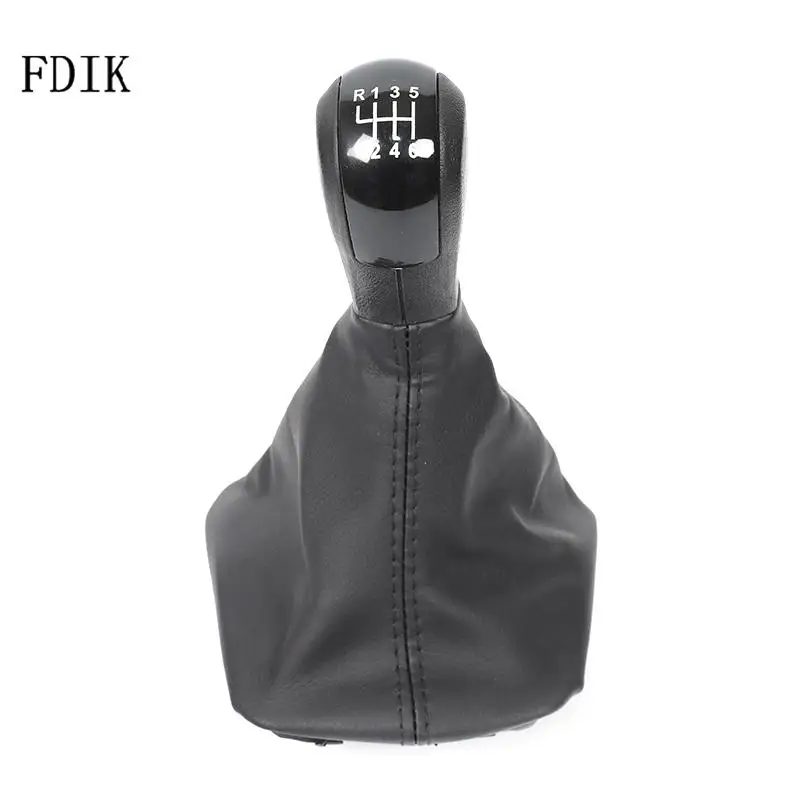 

FDIK 5/6 Speed Chrome MT Car Gear Shift Knob Gearstick Gaiter Boot Kit For Skoda Octavia MK2 2004-2012