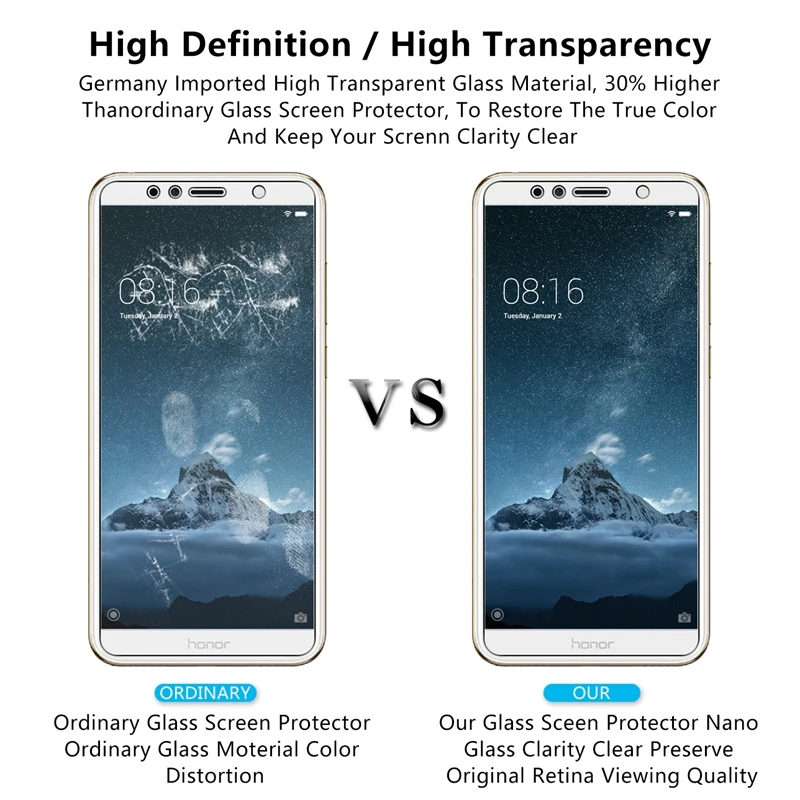 2.5D 0 26 мм 9H Премиум Закаленное стекло для Huawei Honor 7A 5 7 дюймов Защитная пленка