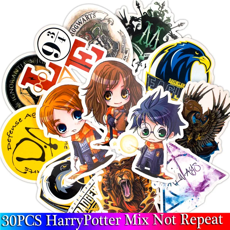

30PCS Pack Harry Classic Stickers Set Stickers For Kids Luggage Skateboard Laptop Cartoon Anime Stickers For Children