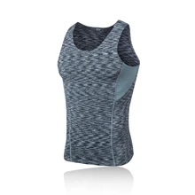 Прохладный Для мужчин Стиль жилет без рукавов Для мужчин Эластичный сжатия быстросохнущая дышащая тренажерный зал топы